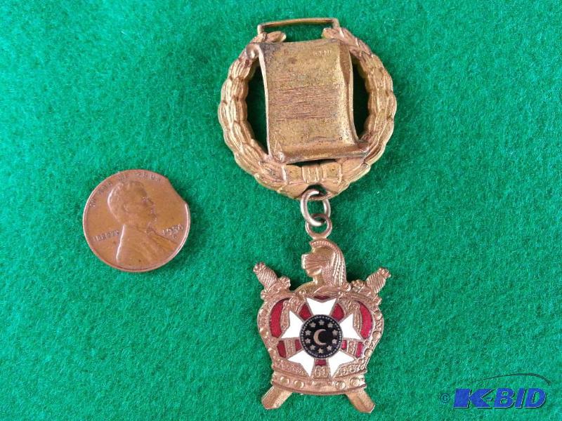 Vintage DeMolay Masonic Youth Merit Medal. To...