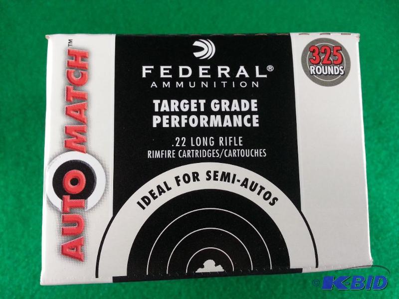 Unopened Box of (325) Federal .22 Long Rifle ...