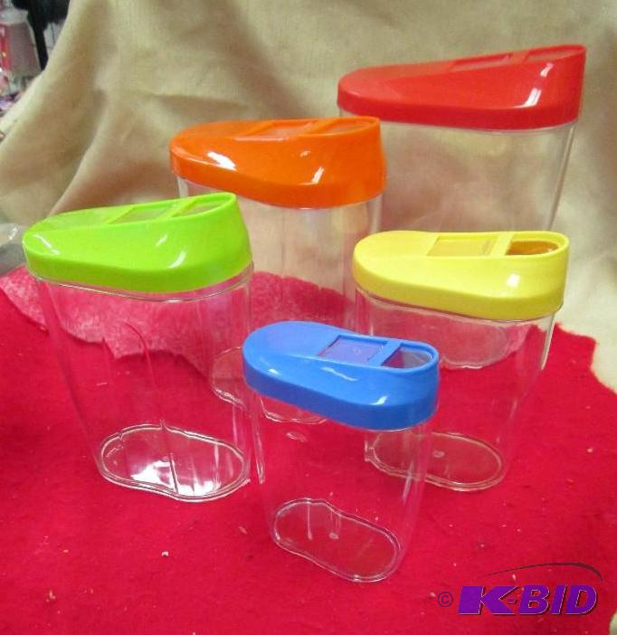 lot 12 image: Store and Pour containers set 10pc...