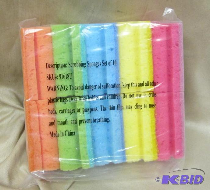 lot 151 image: Scrubbing sponges set of 10...