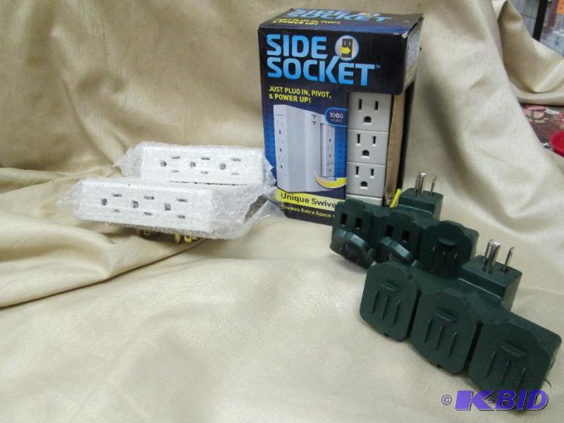 lot 159 image: Power Guard set two 3 outlet plug, Side socke...