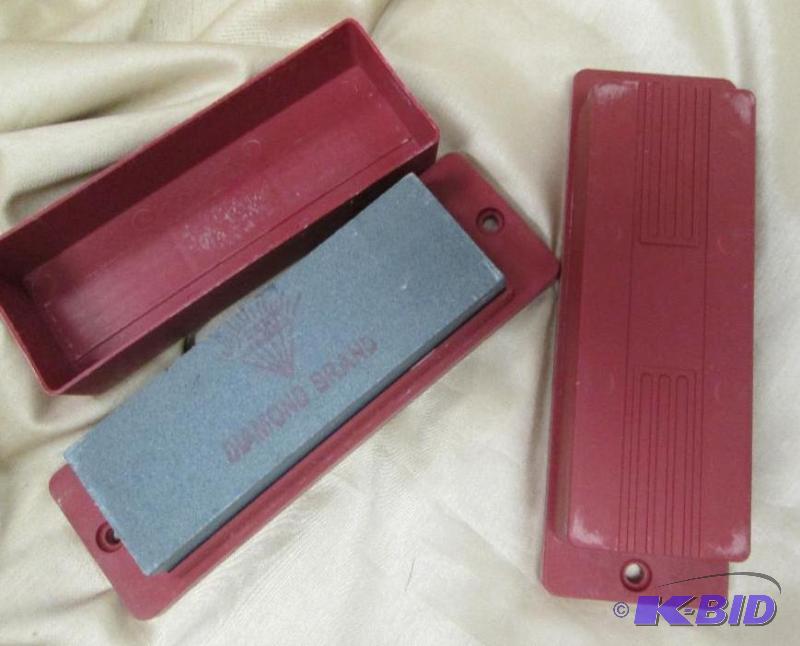 lot 161 image: 6 inch sharpening stone block set of 2...