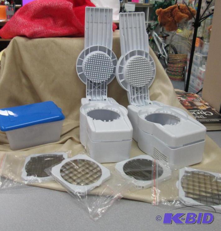 lot 216 image: Qty 2 Multi choppers missing cleaning net and...