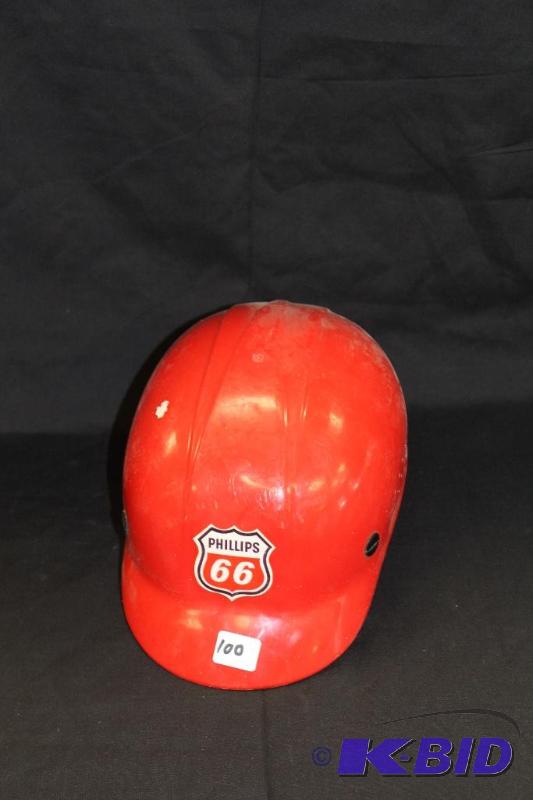 lot 100 image: Vintage Phillips 66 Hard Hat ...