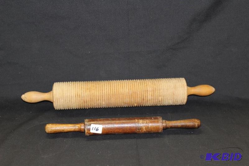 lot 116 image: Lefse&nbspRolling Pin, Small Rolling Pin&nbs...