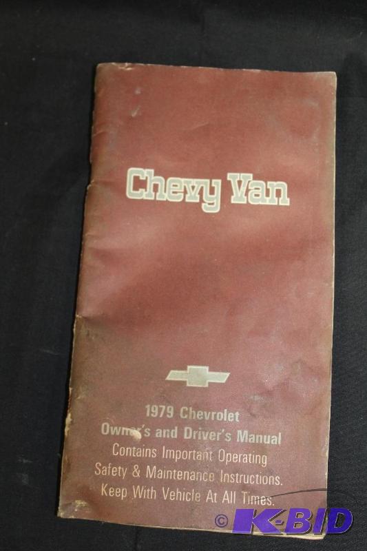 lot 212 image: 1979 Chevy Van Owners Manual ...