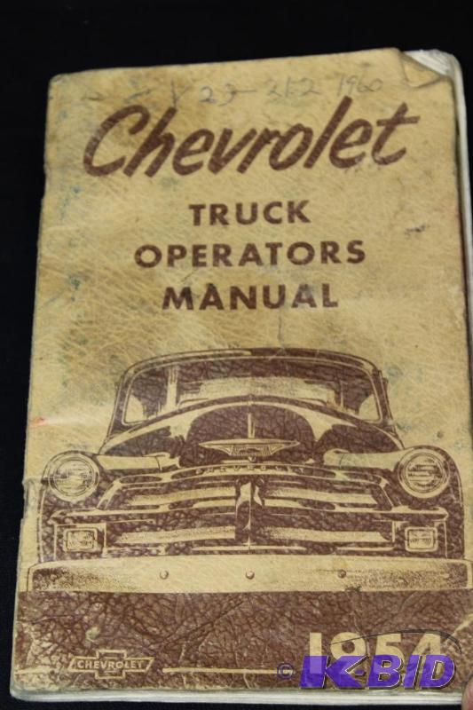lot 232 image: 1953 Chevrolet Truck Owners Manual ...