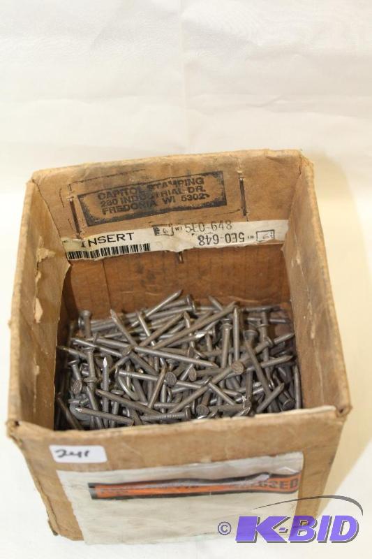 lot 241 image: Box of nails ...