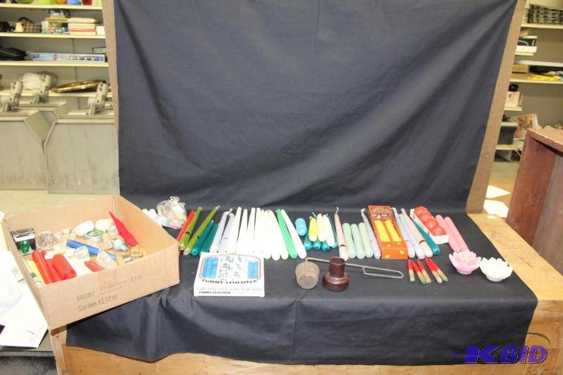 lot 243 image: HUGE lot of Candles, most are new, a few have...