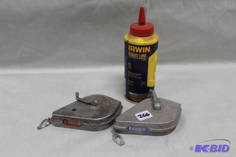 lot 266 image: Chalk Line Markers and Chalk, Chalk approx 1...