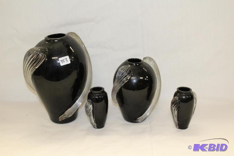 lot 353 image: Glass Vases, Some Have Damage ...
