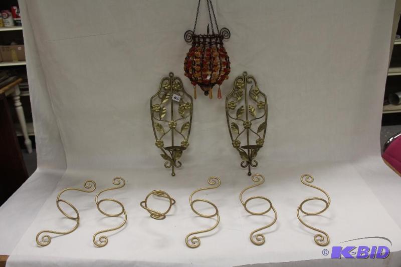 lot 379 image: Candle Holders ...