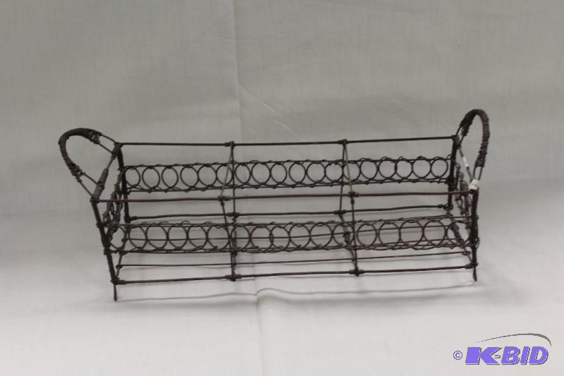 lot 59 image: Decorative&nbspWire Basket ...