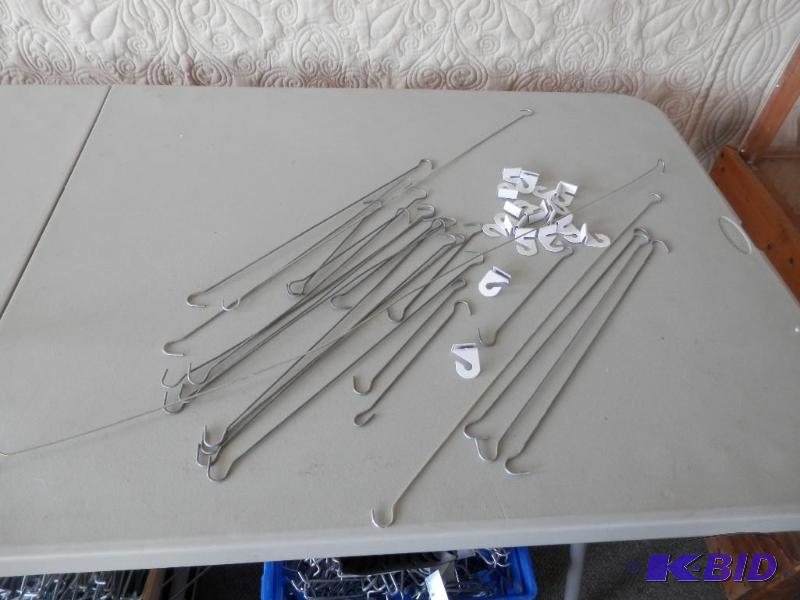 assorted ceiling hooks and hangers