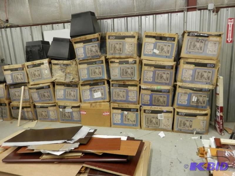 lot of tvs
