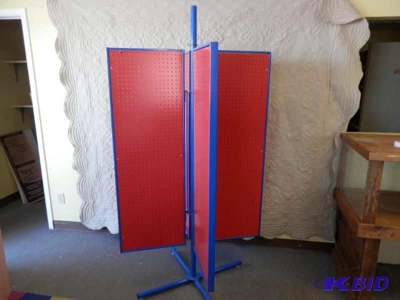 rotating peg board display