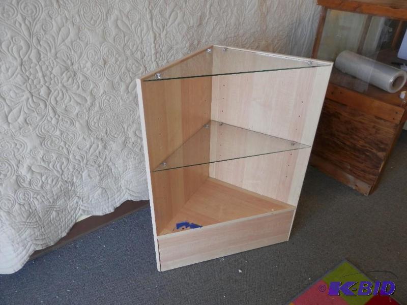 corner fixture for point of sale set up.