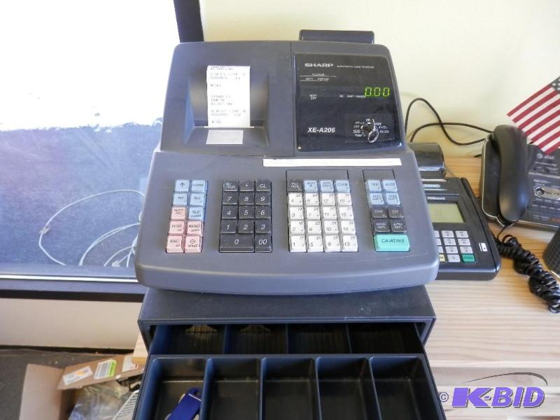 cash register, Sharp XE-A206