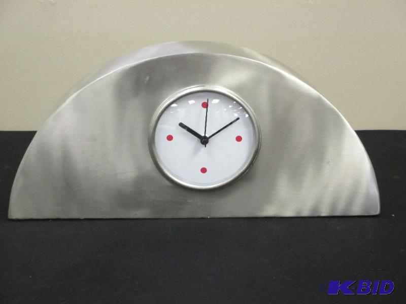 Stainless Mantle Clock