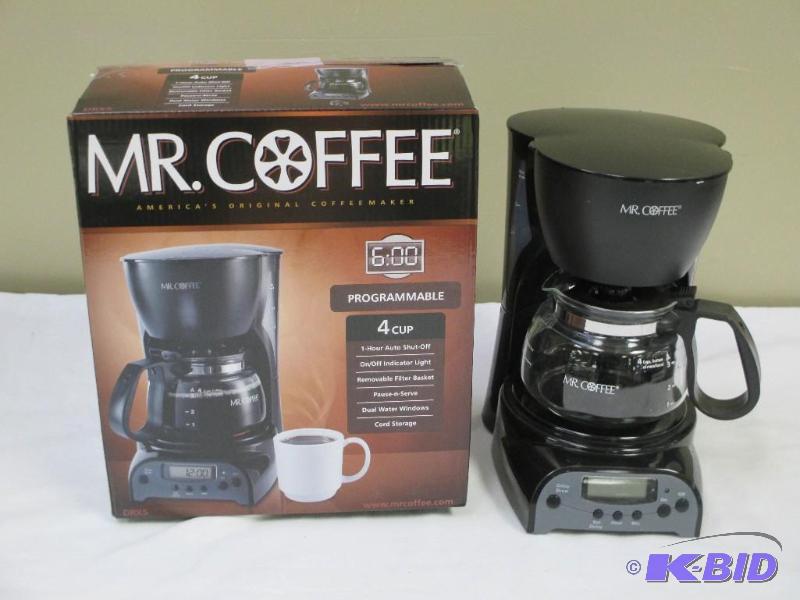 New Mr. Coffee 4 cup coffee maker