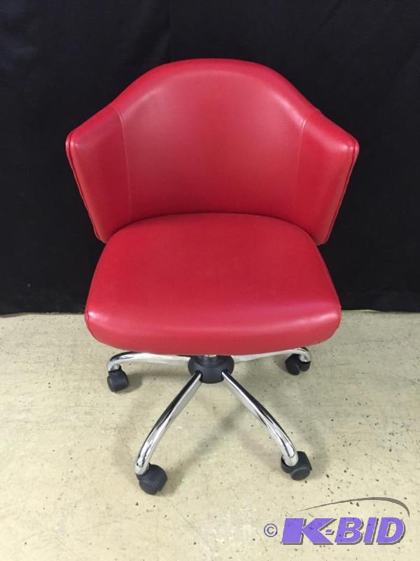Red Leather Office Chair