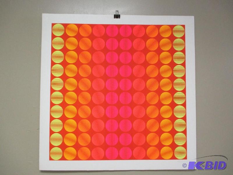 Denise Rene Editeur Signed & Numbered Multi Colored Circle Print