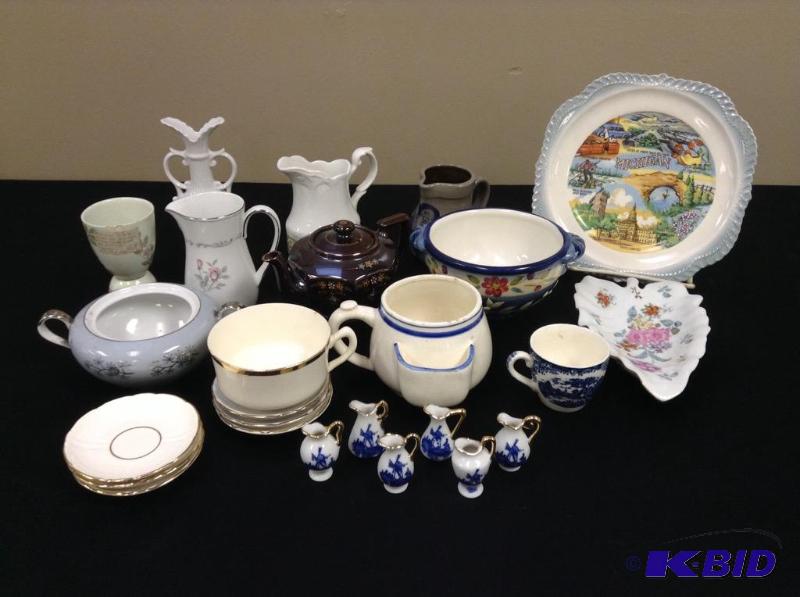 Teapots, Egg Cup, Tea Cups