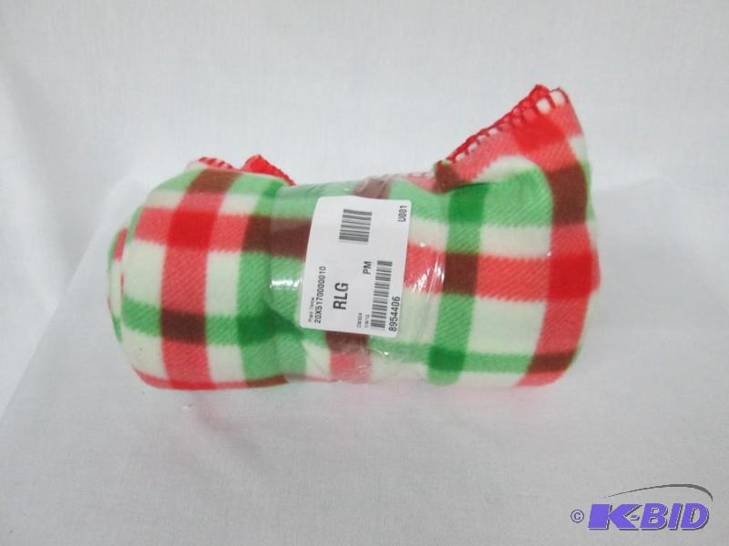 Christmas Colored Fleece Blanket