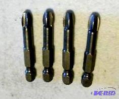 lot 12 image: Four Piece Phillips Head Drill Bit Set - #3 -...