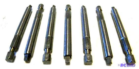 lot 21 image: Lot of 7 #3 Square Drive Drill BitScrew Driv...