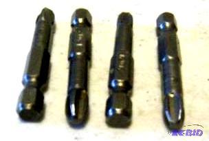 lot 35 image: Four Piece #3 Phillips Head Drill Bit Set - 2...