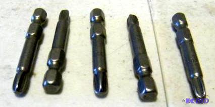 lot 36 image: Five Piece #2 Phillips Head Drill Bit Set - A...