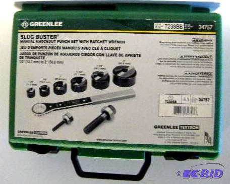 lot 4 image: Greenlee Slugo&nbspBuster Knockout Punch Set...