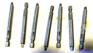 lot 50 image: Lot of 7 #3 Square Drive Drill BitScrew Driv...