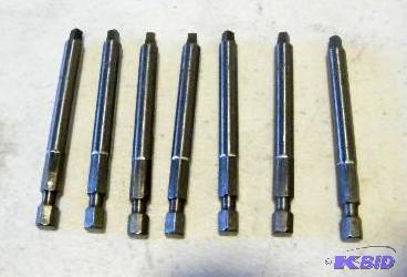 lot 7 image: Lot of 7 #3 Square Drive Drill BitScrew Driv...