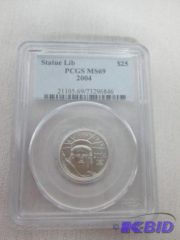 2004 Statue of Liberty 14 Ounce Platinum