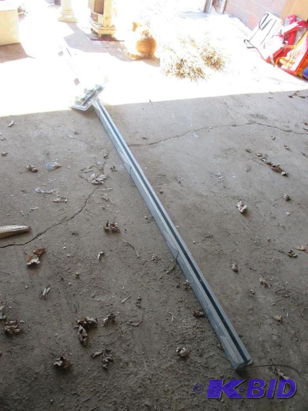 lot 38 image: Sliding barngarage door track and trolley wh...
