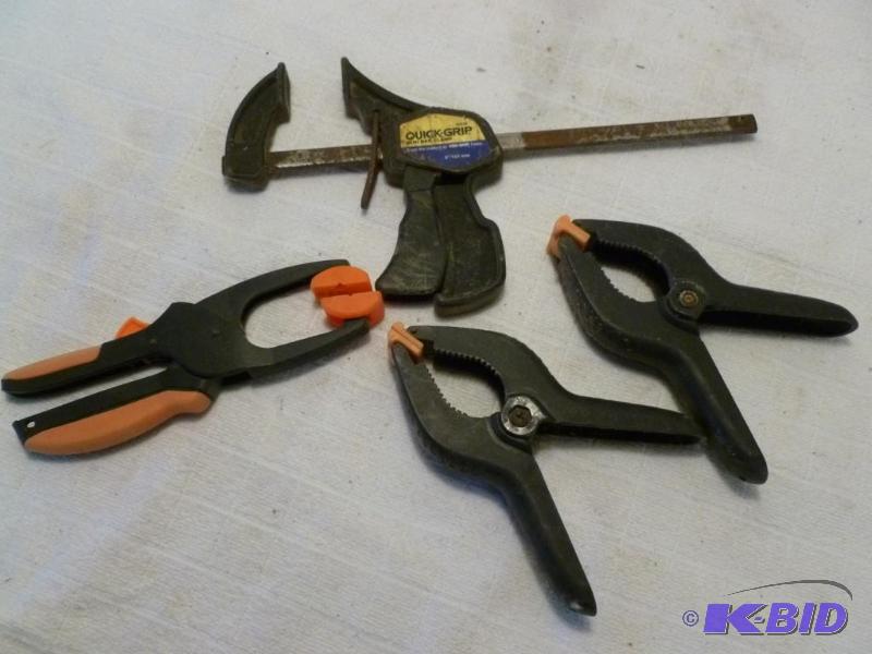 lot 103 image: Lot of four clamps....