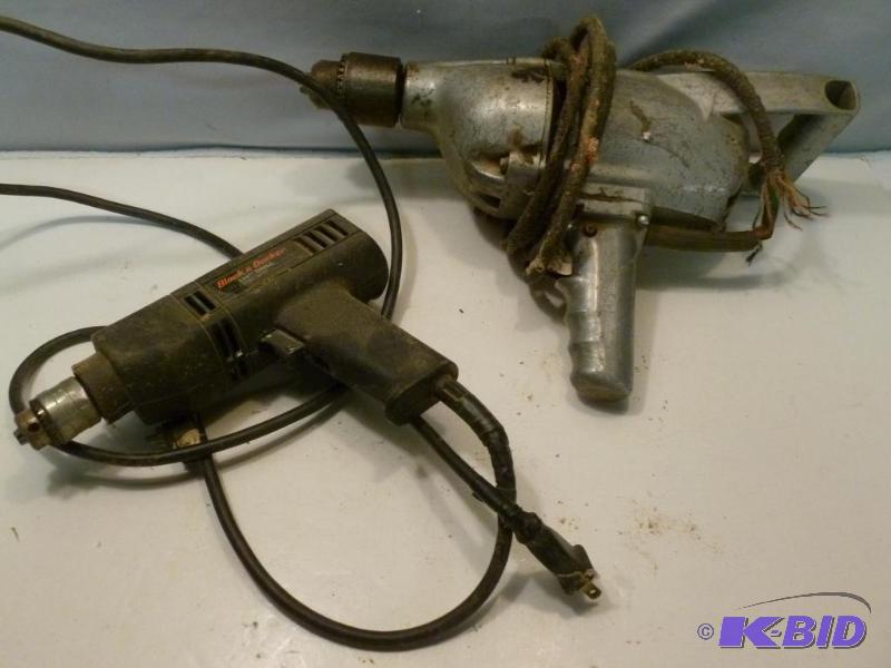 lot 157 image: Lot of two drills that includes a large Craft...
