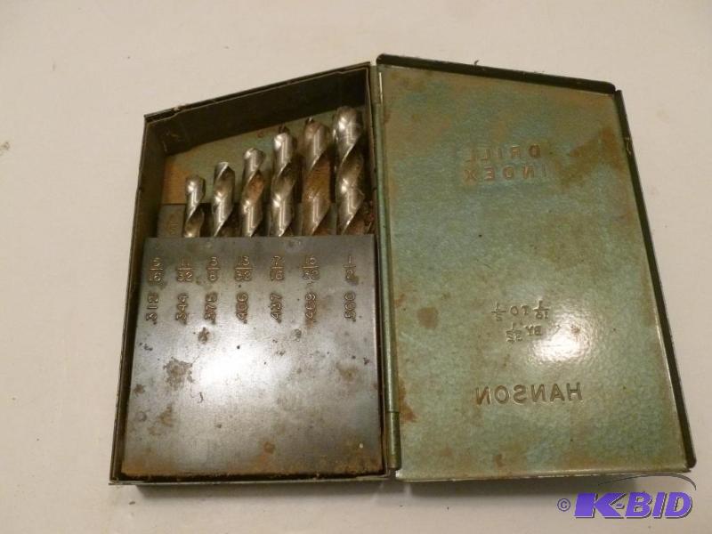 lot 160 image: Hanson drill bit set, missing five bits, come...