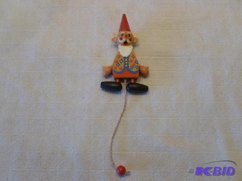 lot 176 image: Collectible wooden pull string toy, measures ...
