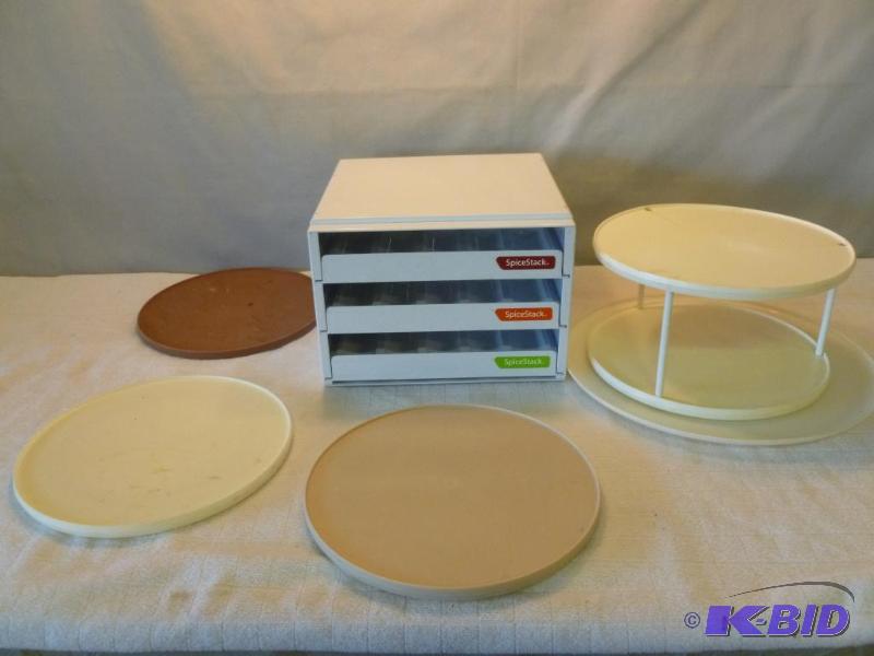 lot 206 image: This lot consists of a three drawer spice rac...