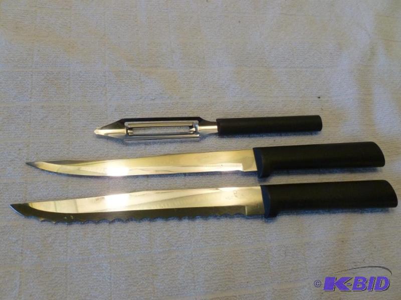 lot 213 image: Lot of three Rada Cutlery items that includes...