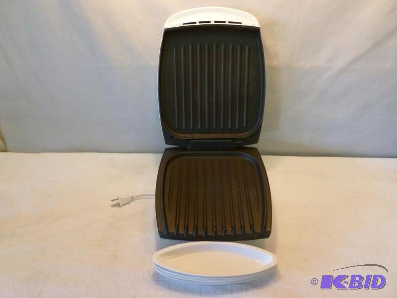 lot 220 image: Large George Foreman healthy cooking grill, g...