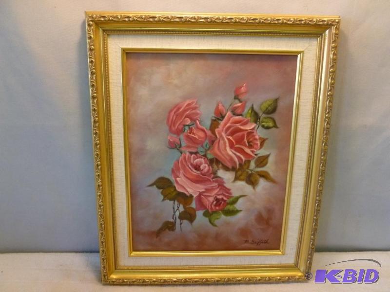 lot 227 image: Beautiful M. Griffeth&nbspwood framed and ma...