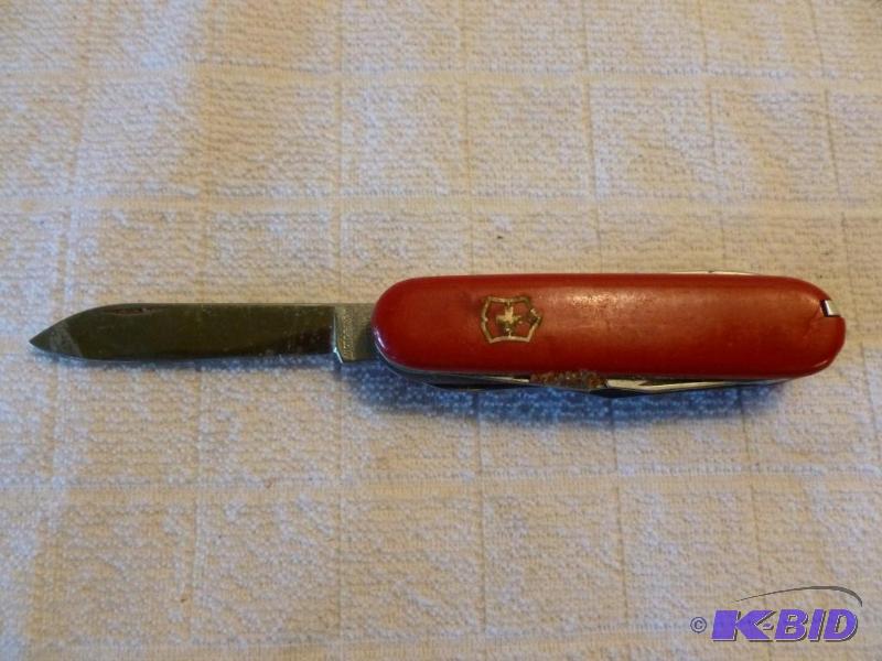 lot 233 image: Swiss Army Knife, measures 6" in total l...