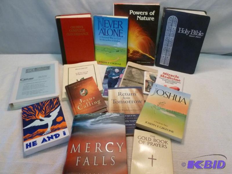 lot 318 image: Large lot of religious and healing books.&nbs...