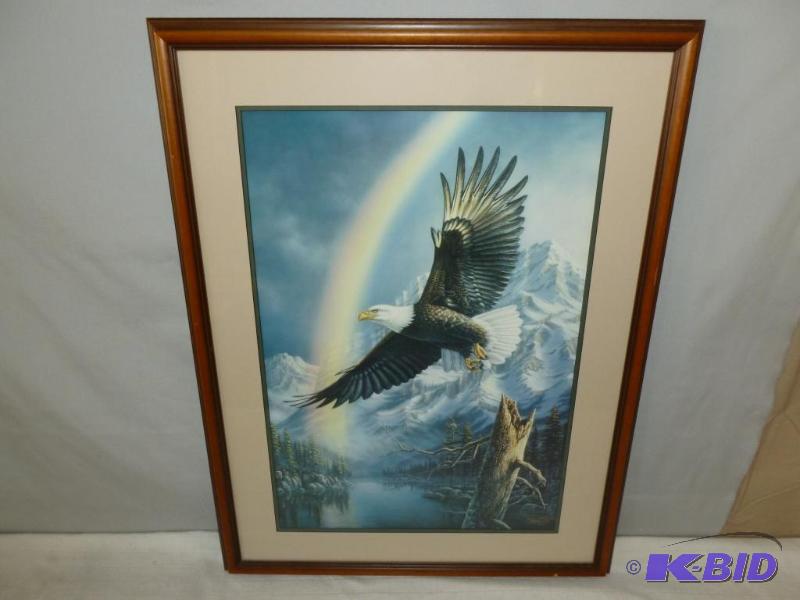 lot 8 image: Beautiful Large James Meger - Soaring Eagle, ...