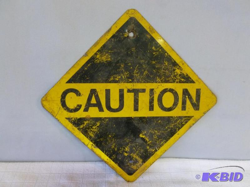 lot 84 image: Heavy gage metal trail sign that measures 12&...