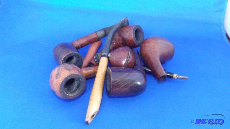Misc. pipes and stems lot. Includes Pipe by L...